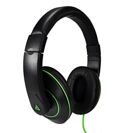 Audio Council Premier Stereo Over-Ear Headphones Black/Green - DJ