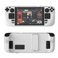 thumbnail image 1 of Funda protectora colorida para Steam Deck y OLED, tacto cómodo, funda protectora de material PC con soporte, accesorios para consolas de videojuegos, 1 of 6