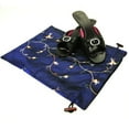 thumbnail image 2 of Wrapables® Beautiful Embroidered Silk Travel Bag for Lingerie & Shoes - Dark Blue, 2 of 4