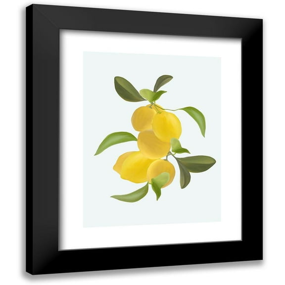 Straatsma, Leah 12x14 Black Modern Framed Museum Art Print Titled - Lemons Part 3