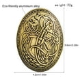 thumbnail image 6 of Fashion Scandinavian Wolf Carved Brooch Pin Korean Style Brooches Clothing Accessory Women Ethnic Badge Jewelry Adornment, 6 of 14