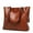 Brown, variant on Women's Top Handle Satchel Bag Tote Shoulder Bag Messenger Bag Hobo Bag Handbag Wallet with Adjustable Shoulder Strap