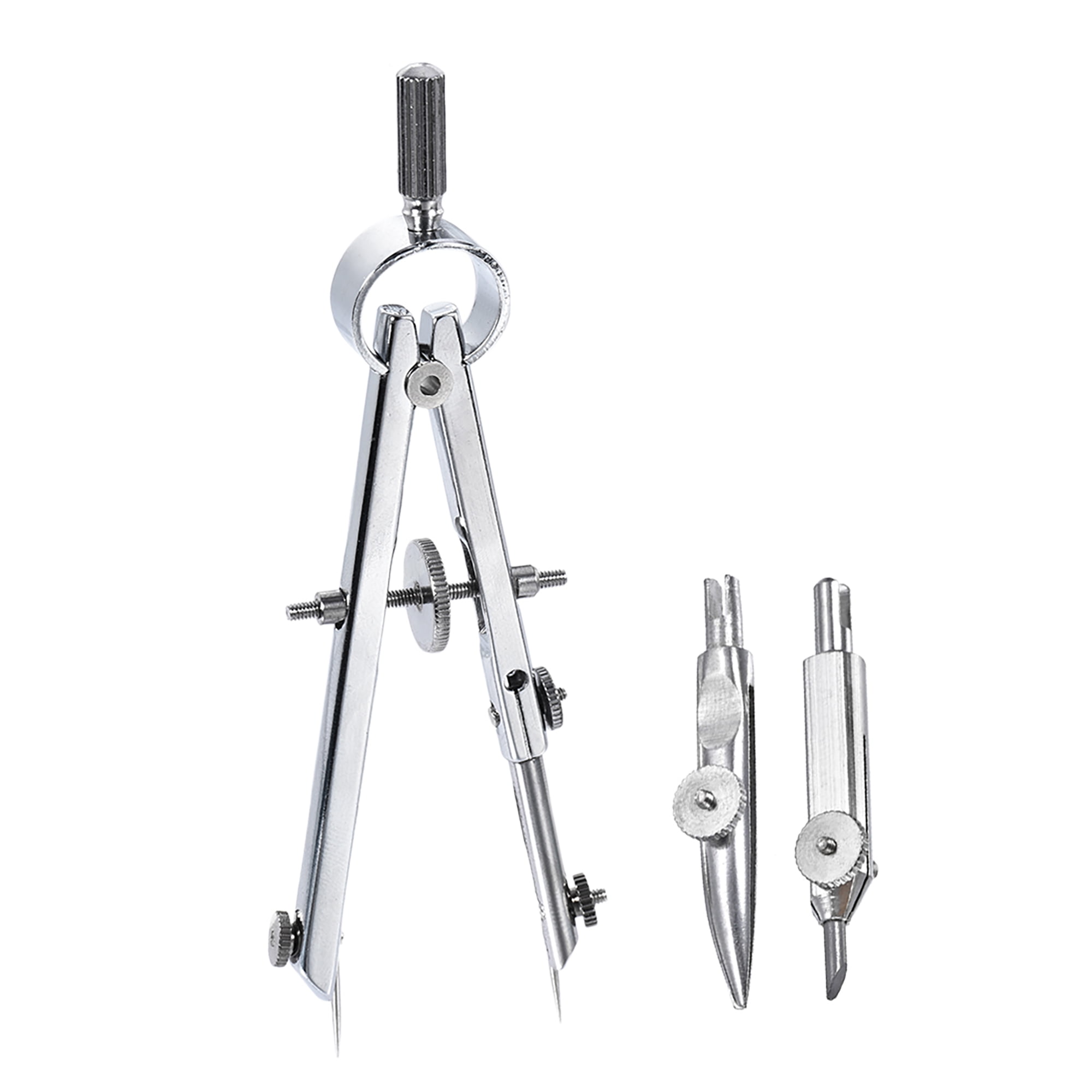 Spring Bow Compass Set with Lock for Drafting Drawing Math 3Pcs