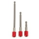 thumbnail image 2 of Juego de 3 portapuntas agonales, de alta calidad y duraderos, fabricados en acero inoxidable rojo Sharpla Destornillador Broca, 2 of 6