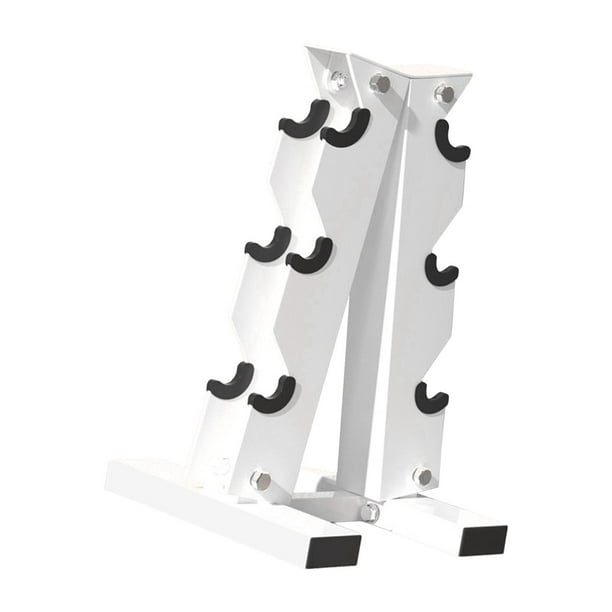 Soporte para mancuernas, soporte para guardar mancuernas, práctico, estable, compacto, 3 niveles