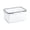 M, variant on 4 in 1 Plastic Food Storage Bins, with Removable Strainer and Colander, Containers Fridge Organizers, Clear Airtight Fresh Keepers for Home Kitchen Refrigerator