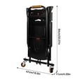 thumbnail image 2 of Flylapdo Cart Foldable 4-Wheel Utility Trolley Cart For Moving Luggage Hand Carts For Travel Shopping Moving And Workplace excellently, 2 of 9