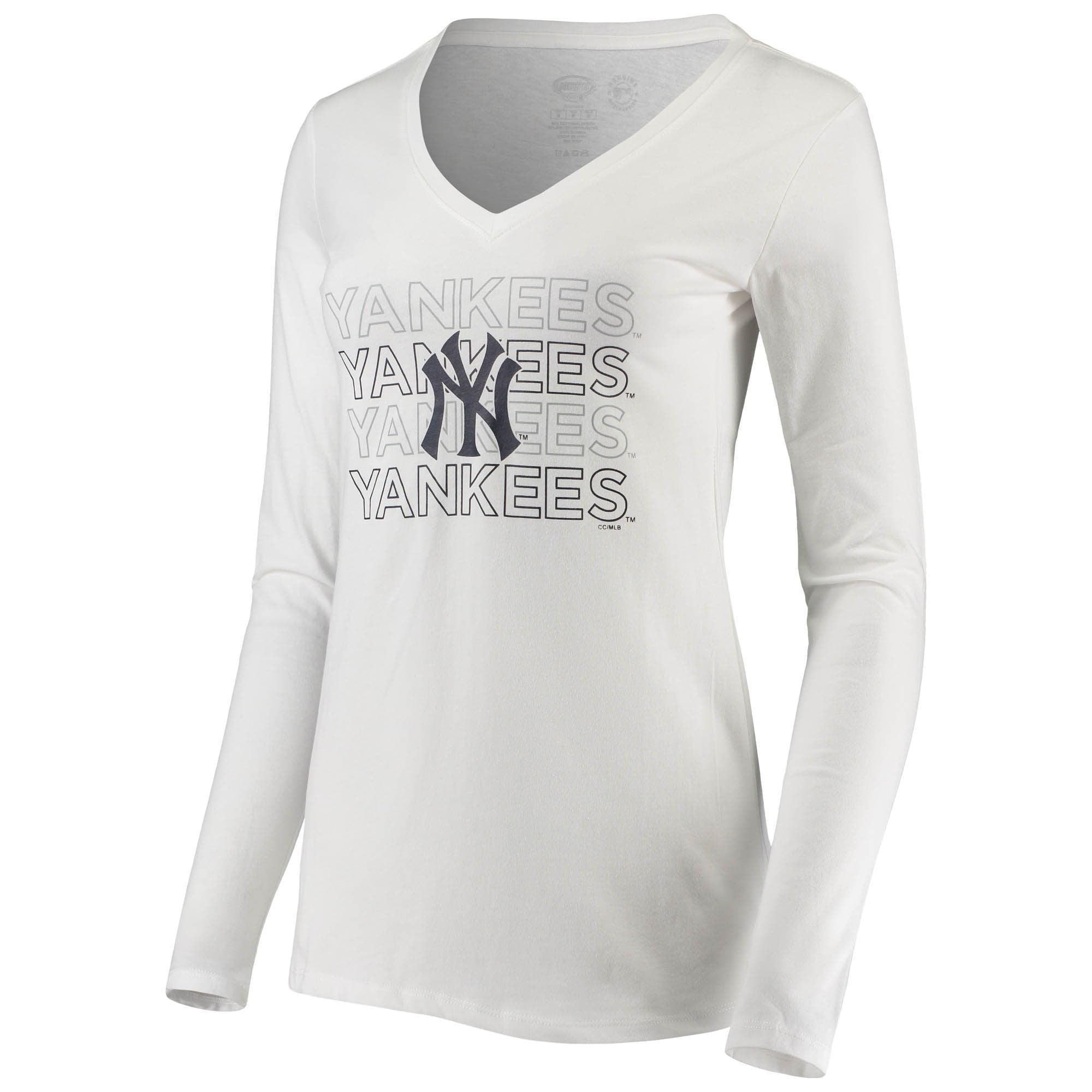 New York Yankees Youth Holiday Long Sleeve T-Shirt & Pants Pajama Set - Navy