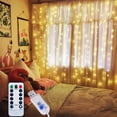 thumbnail image 3 of Luces LED para cortinas con 8 funciones USB - Blanco cálido, RGB, arcoíris y modo musical (3x3m), 3 of 6