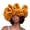 Ginger yellow, variant on Sweet Girls Crochet Ruffled Brim Bucket Hat Cute Ladies Fisherman Hat Exaggerated Style Teens Winter Windproof Hat