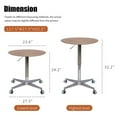 thumbnail image 7 of Fulvari 360° Swivel Movable Adjustable End Table with Stylish Star Base for Dining Room Kitchen, 7 of 7