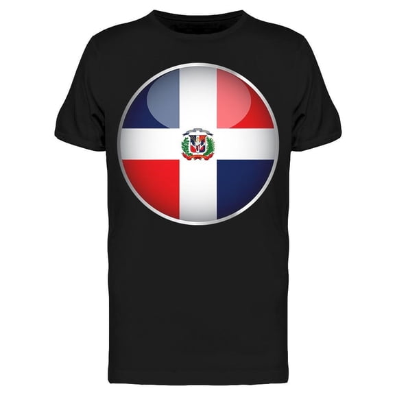 Circle Emblem Dominican Flag Tee Men's -Image by Shutterstock