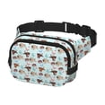 thumbnail image 2 of Easygdp Cute Pug Dogs Fanny Packs para Mujeres y Hombres, Bolsa de Cinturón, Bolsos de Cruz para Trabajo/Correr/Senderismo, 2 of 9