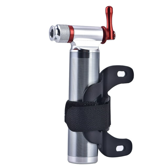 Bomba Infladora De CO2, Bomba De Bicicleta De aleación De Aluminio Para Válvulas Con Soporte De Montaje Para Ciclismo Y Actividades Al Aire