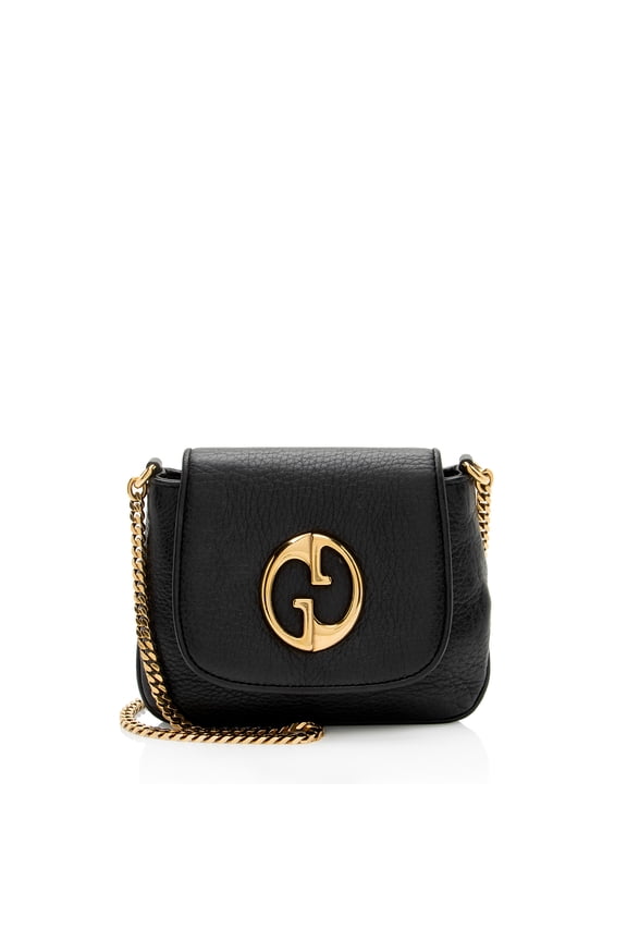 Pre-Owned Gucci Leather 1973 Small Shoulder Bag