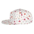 thumbnail image 3 of Balery Baseball Cap Flat Bill Hats for Men Adjustable Size for Running Workouts and Outdoor Activities All Seasons Dad Hat(Red coral and scallop seashell ), 3 of 9