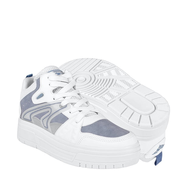 TENIS CASUALES MUJER BETH SIMIPIEL BCO/AZUL
