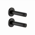 thumbnail image 2 of Paquete de 2 almohadillas protectoras for tope de puerta de acero inoxidable de alta resistencia, negro mate 304, topes de puerta duraderos y elegantes for el hogar y la oficina, 2 of 5