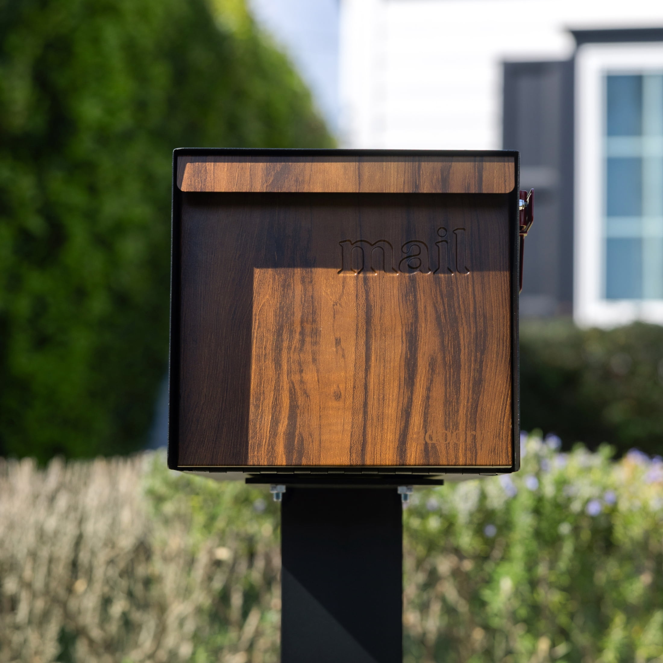 Adoorn Post Mailbox (No Lock) | Dark Wood