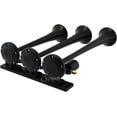 thumbnail image 3 of Vixen Horns Train Horn Kit for Trucks/Car/Semi. Complete Onboard System- 150psi Air Compressor, 1.5 Gallon Tank, 3 Trumpets. Super Loud dB. Fits Vehicles like Pickup/Jeep/RV/SUV 12v VXO8715B/3118B, 3 of 10