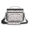 thumbnail image 2 of Cow and Heart White Pattern Insulated Lunch Box for Women Men, Medium Leakproof Cooler Bag with Adjustable Strap, 10"x6.7"x8", 2 of 6