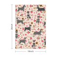 thumbnail image 3 of 4 Pcs Funny Kitchen Towels,Schnauzer Dog and Flower Floral Microfiber Dish Towels,Kitchen Tea Towels,Kitchen Towel Set (18" X 26"), 3 of 3