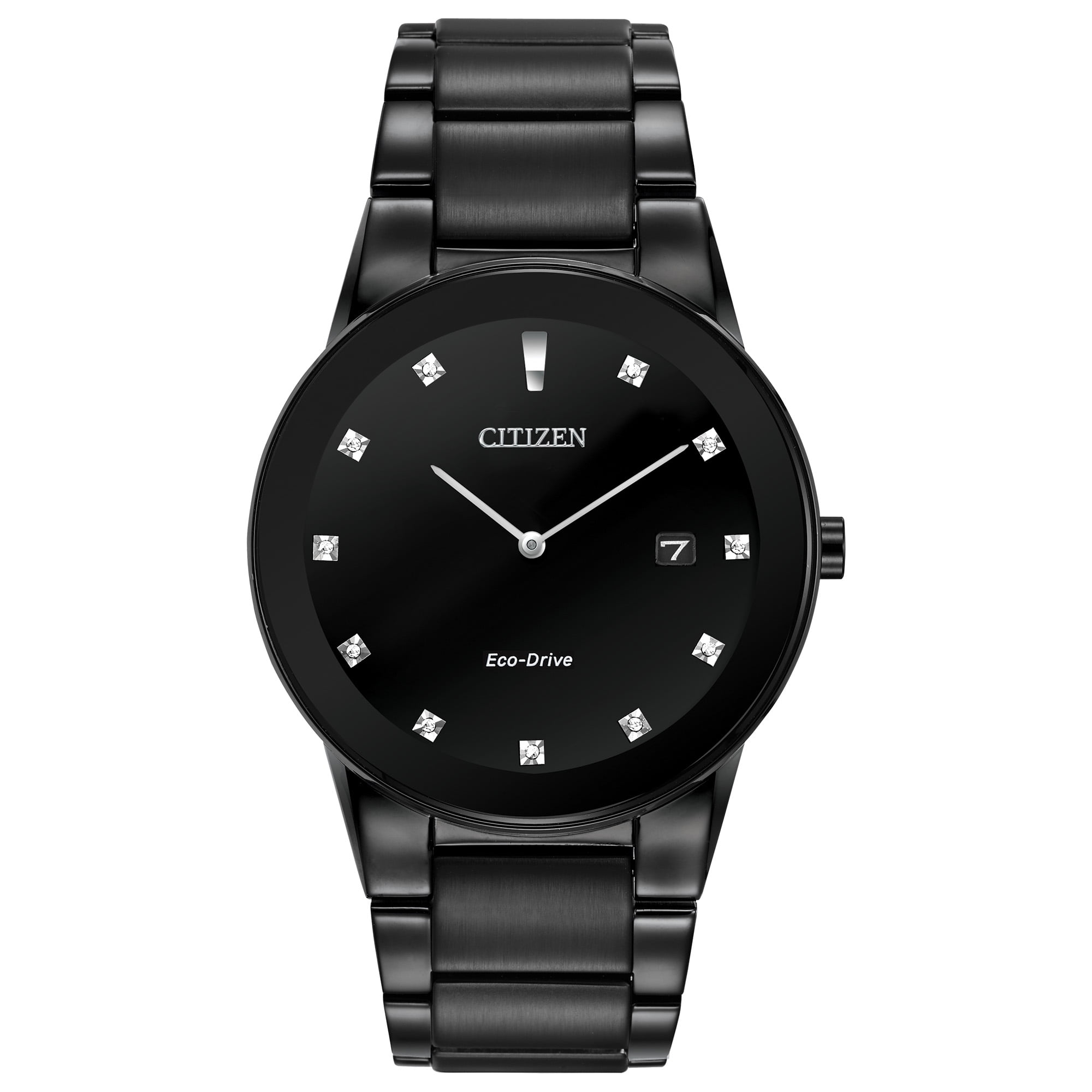 Citizen Men's Eco-Drive Axiom Chronograph Black Stainless Steel Watch  AU1065-58G - Walmart.com