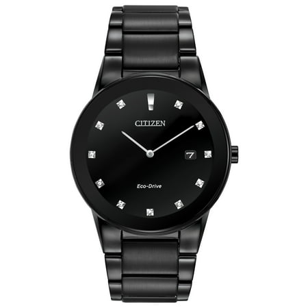 Citizen Men's Eco-Drive Axiom Black Stainless Steel Watch AU1065-58G
