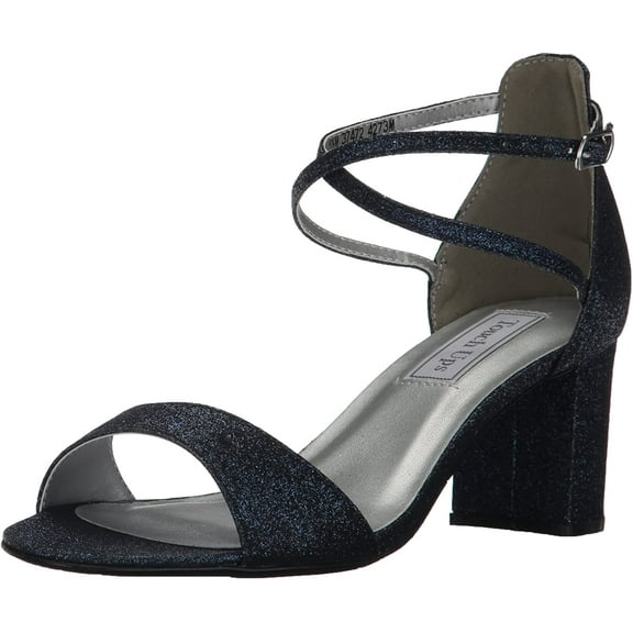 Touch Ups Womens Jackie Heeled Sandal 8 Navy