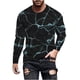 thumbnail image 2 of Blusas y camisas de manga larga con cuello redondo. Nueva camiseta casual de manga larga para hombre. Camiseta deportiva con estampado navideño. Blusas y camisas de manga larga con cuello redondo. Blu, 2 of 5