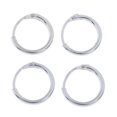 thumbnail image 4 of 4 Set S925 Plata de ley Charm Pendiente Rebordear Aro , Plata, 10mm Macarena Pendientes Dangle Drop Pendant, 4 of 8