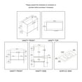 thumbnail image 4 of 36" Freestanding Bathroom Vanity with Sink - Brush Gold Hardware - Maple, 4 of 9