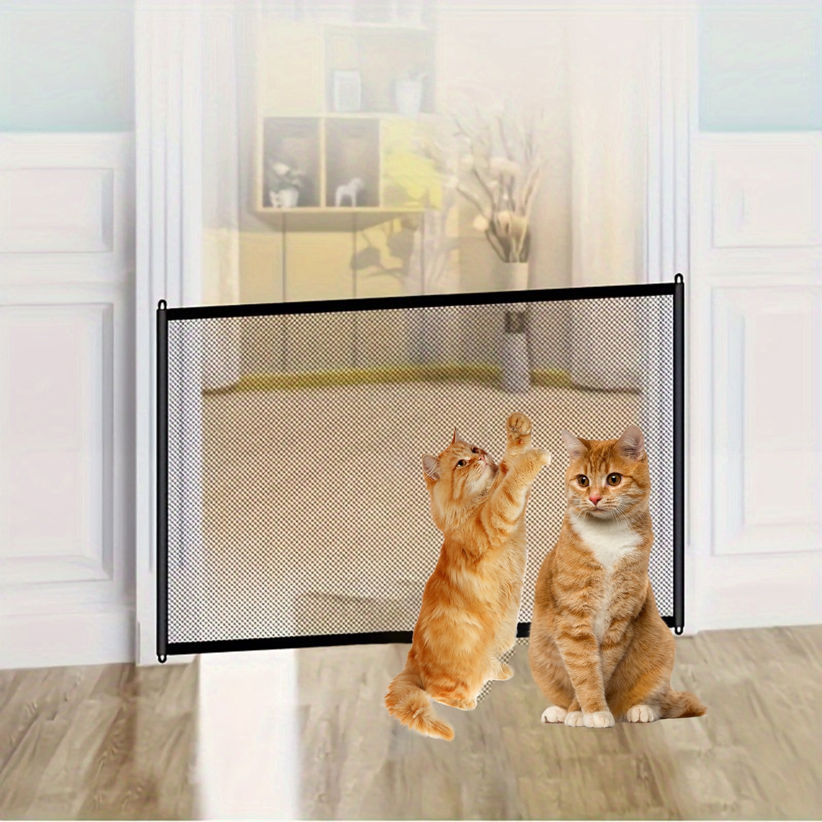 3 Set of Pet Fence Home Use No Drilling Antis Pet Door Fence Isolation Staircase Entrance Dog And Cats Protection Fence