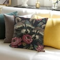 thumbnail image 3 of BANET Throw Pillow Cover, Head Roses Soft Square Cushion Case Covers Home Decor for Couch Sofa Bedroom Car Office Pillowcases 22x22in, 3 of 5