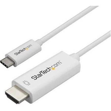 UPC: 0065030875486 | Startech.com 3ft (1m) Usb C To Hdmi Cable  4k 60hz Usb Type C To Hdmi 2.0 Video Adapter Cable  Thunderbolt 3 Compatible  Lptop To Hdmi Monitor/display  Dp 1.2 Alt Mode Hbr2 Cable  White – 4k Usb-c