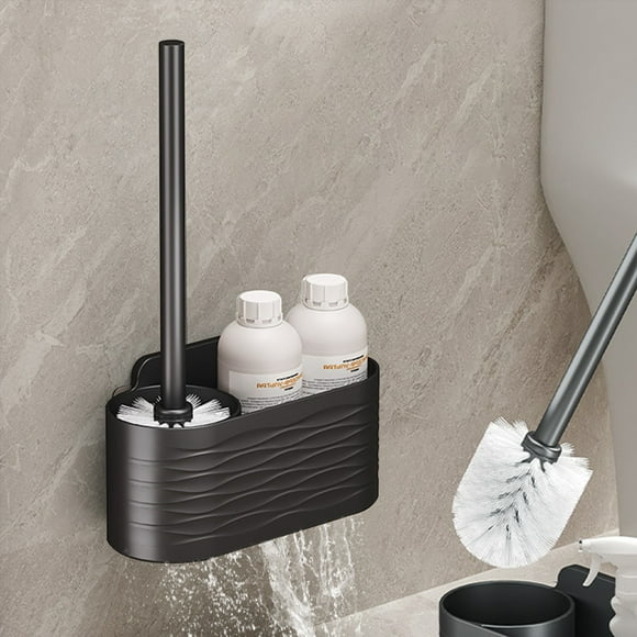 Boovnll Deluxe Toilet Brush with Stainless Steel Toilet Bowl Brush Modern and Compact Toilet Cleaner Brush Long Handle Bristles for Bathroom Cleaning, Toilet Brush, Toilet Bowl Brush