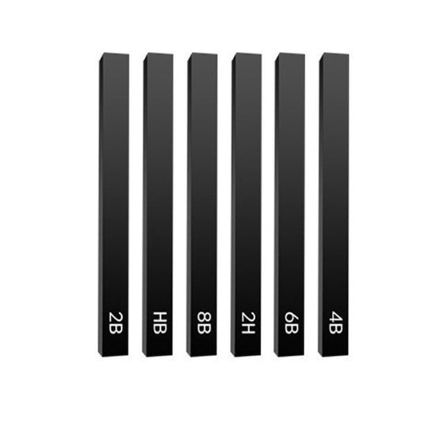 Inteprter Paquete de 6 palitos de carbón comprimido lápiz de dibujo cuadrado portátil DIY arte sombreado dibujo papelería artistas pinturas Tipo 4