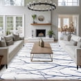 thumbnail image 3 of 5'x7' Area Rugs for Living Room Bedroom, Navy Blue Branches Washable Rug Carpet Runner Indoor Outdoor, Modern Abstract Art Forest Silhouettes Non Slip Floor Mats Area Rug for Kitchen, Nursery, 3 of 8