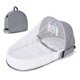 thumbnail image 1 of Tienda de campaña de viaje para bebé JM con mosquitera gris a prueba de insectos 1 ud, 1 of 5