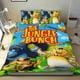 thumbnail image 1 of Pandilla de la Jungla Conjunto de sábanas temático, trío de piezas, cómodo y amigable con la piel, diseño único, regalo de decoración para el hogar para familiares, amigos y fans,135cm *200cm, 1 of 6