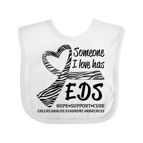 Inktastic Someone I Love Has Eds- Ehlers Danlos Syndrome Boys or Girls Baby Bib