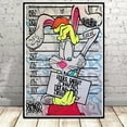 thumbnail image 1 of Disney Cartoon Characters Canvas Poster Graffiti Mickey Mouse Donald Duck Home Room Decor Wall Art Painting Mural Print Pictures30X40cm Unframed Gao Jinjia LED, 1 of 2