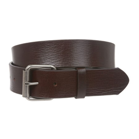 - Snap On Plain Oil Tanned Top Grain Cowhide Vintage Retro Leather Belt