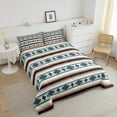 thumbnail image 4 of Boho Aztec Comforter Set Bohemian Stripes Bedding Set Twin Size,Tribal Mexican Style Bedding Comforter Sets Adults American Southwestern Quilt Duvet 2 Pcs, 4 of 7