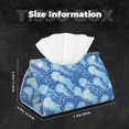 thumbnail image 3 of Tissue Box Cover, Dreamlike Jellyfish Leather Rectangular Tissue Holder, Waterproof Tissue Box Decorative For Bathroom Vanity Countertop/Night Stands/Office Desk, 3 of 8