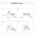 thumbnail image 4 of Válvula de cierre de agua fría y caliente de latón vintage de estilo europeo para lavabo de baño, cocina, inodoro, 4 of 5