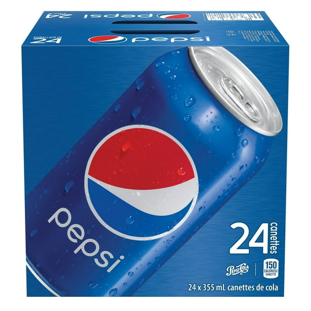 Pepsi, 355mL Cans, 24 Pack, 24x355mL Walmart.ca
