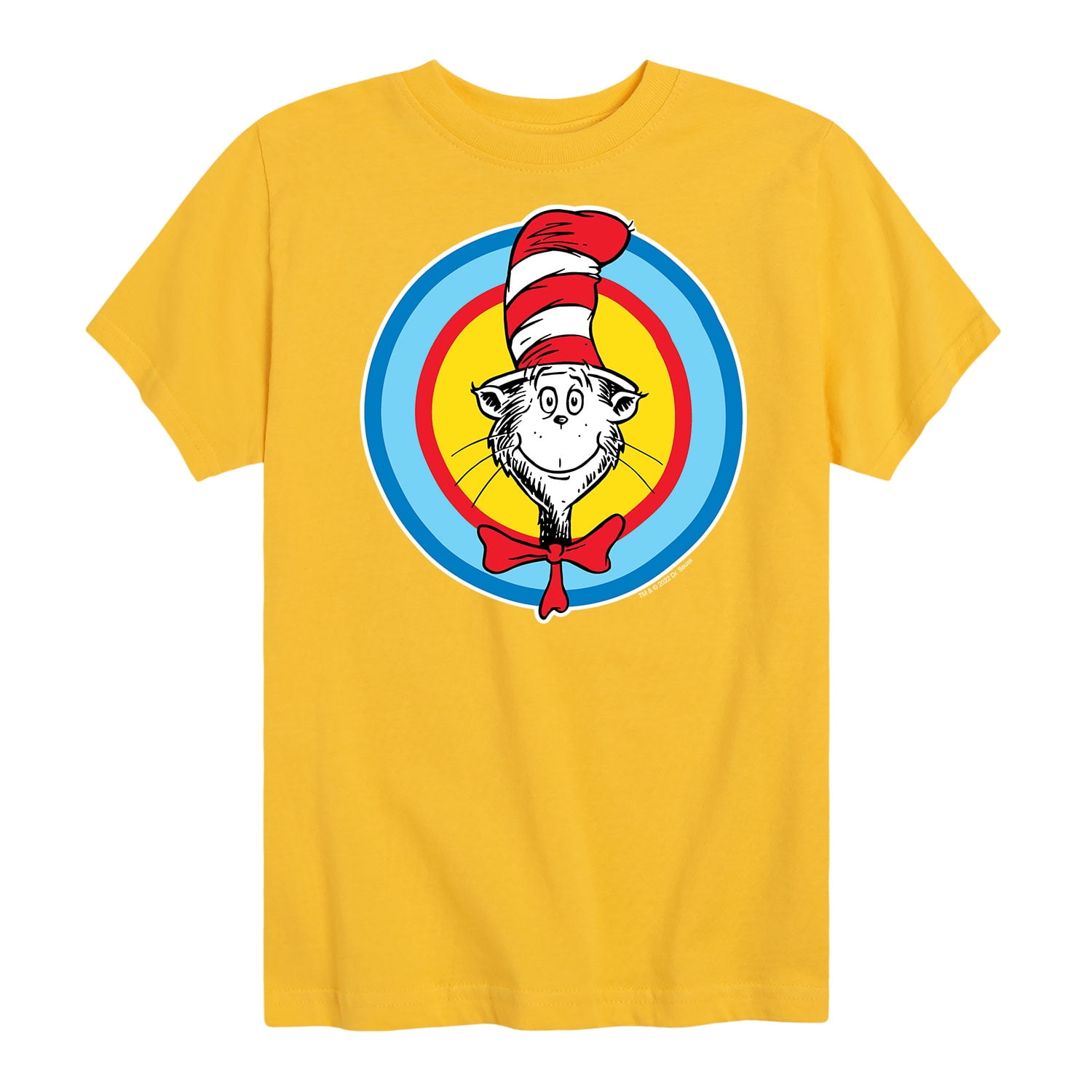 Dr. Seuss - Cat In Hat Smile - Toddler And Youth Short Sleeve Graphic T ...