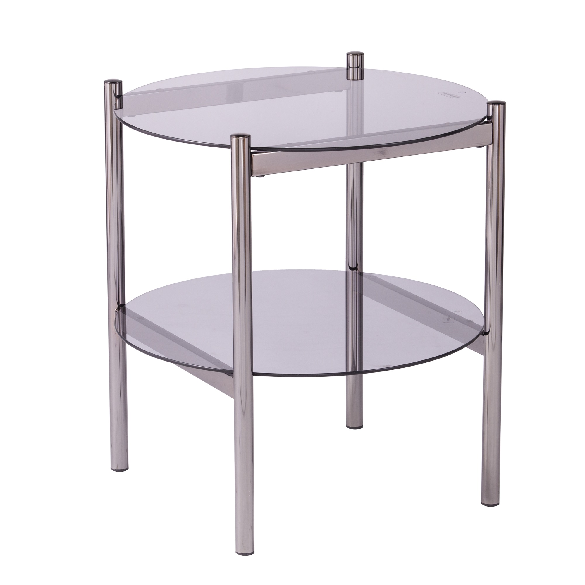 Glenwald Round End Table w/ Glass Top