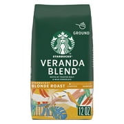 Starbucks Blonde Roast Ground Coffee  Veranda Blend  100% Arabica  1 Bag (12 Oz.)